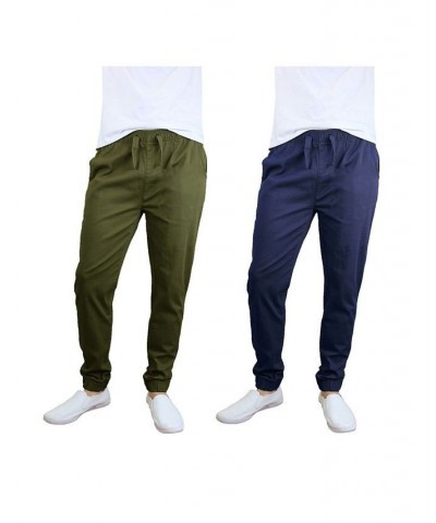 Men's Basic Stretch Twill Joggers, Pack of 2 PD08 $30.50 Pants