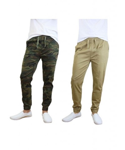 Men's Basic Stretch Twill Joggers, Pack of 2 PD08 $30.50 Pants