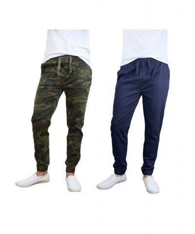 Men's Basic Stretch Twill Joggers, Pack of 2 PD08 $30.50 Pants