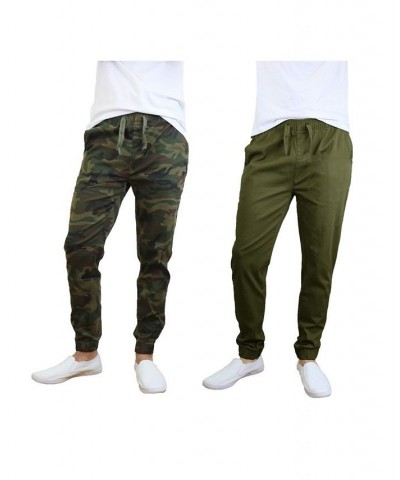 Men's Basic Stretch Twill Joggers, Pack of 2 PD08 $30.50 Pants