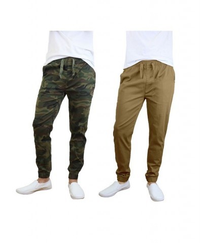 Men's Basic Stretch Twill Joggers, Pack of 2 PD08 $30.50 Pants