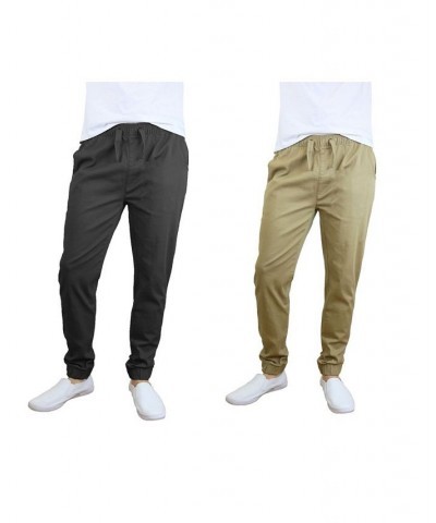 Men's Basic Stretch Twill Joggers, Pack of 2 PD08 $30.50 Pants