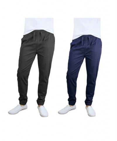 Men's Basic Stretch Twill Joggers, Pack of 2 PD08 $30.50 Pants