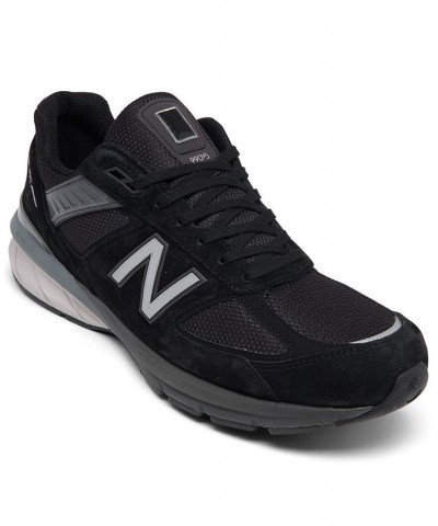 Men's 990 V5 Running Sneakers Black $93.60 Shoes