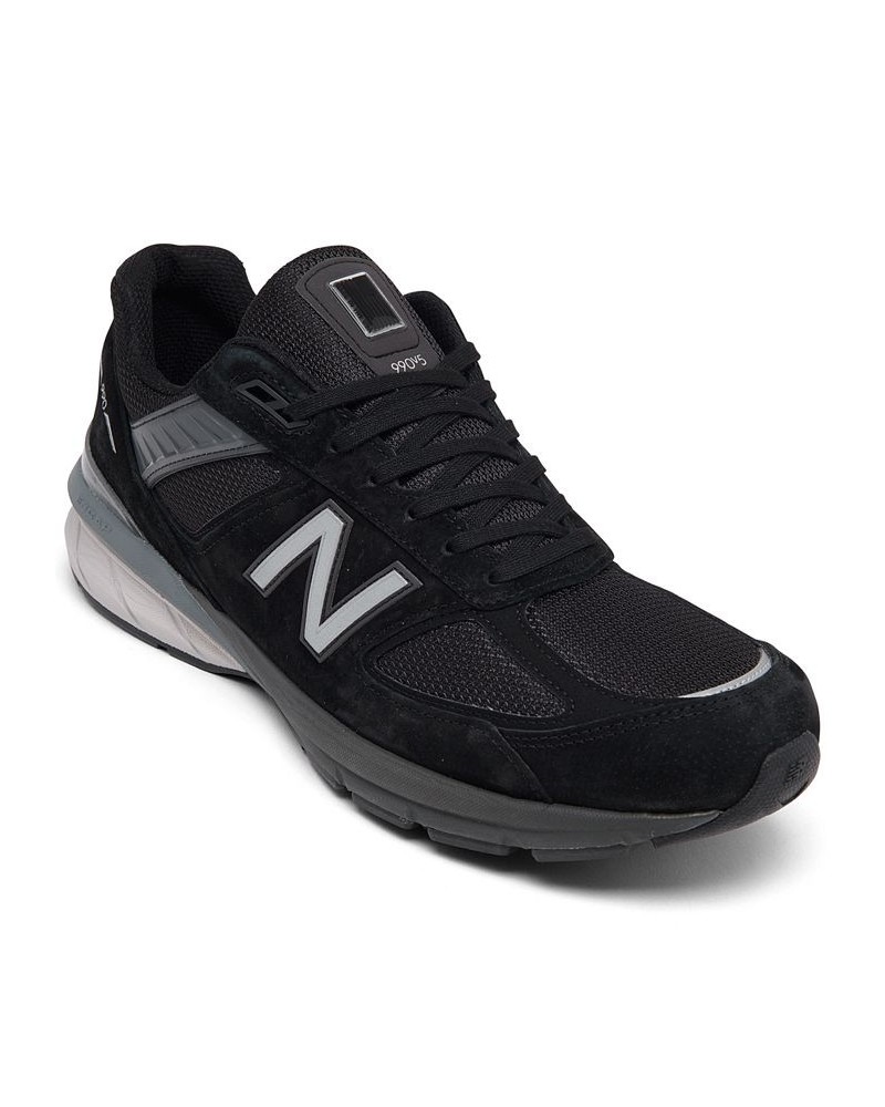 Men's 990 V5 Running Sneakers Black $93.60 Shoes