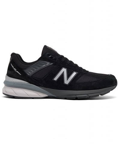 Men's 990 V5 Running Sneakers Black $93.60 Shoes