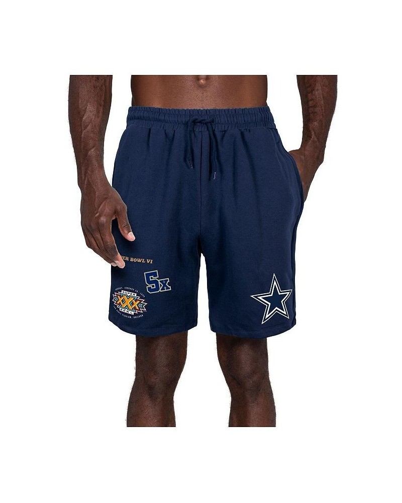 Men's Navy Dallas Cowboys Historic Championship Shorts $46.79 Shorts