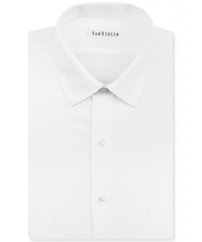 Men's Classic-Fit Herringbone Dress Shirt White $19.18 Dress Shirts