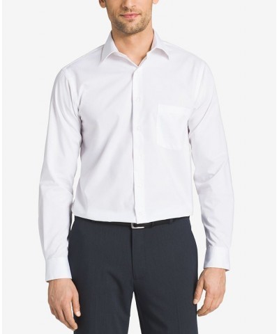 Men's Classic-Fit Herringbone Dress Shirt White $19.18 Dress Shirts