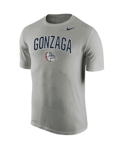 Men's Heathered Gray Gonzaga Bulldogs Arch Over Logo Performance T-shirt $22.05 T-Shirts