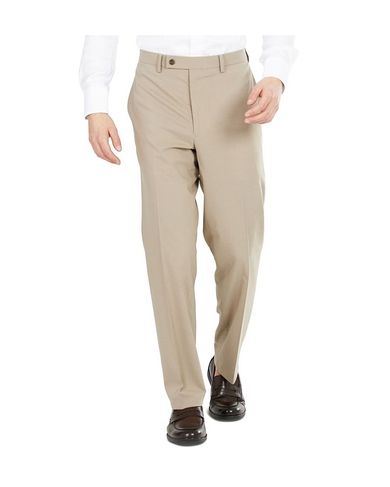 Men's Classic-Fit Ultraflex Machine Washable Dress Pants Tan/Beige $49.35 Pants