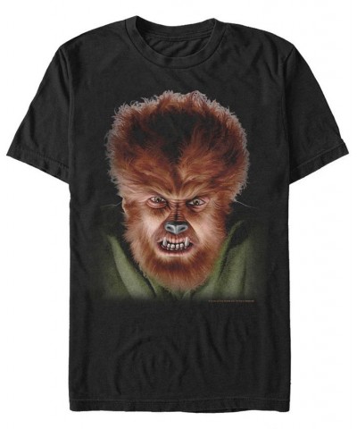 Universal Monsters Big Wolfman Men's Short Sleeve T-shirt Black $14.35 T-Shirts