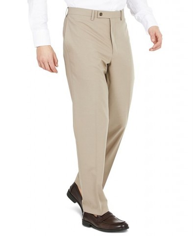 Men's Classic-Fit Ultraflex Machine Washable Dress Pants Tan/Beige $49.35 Pants