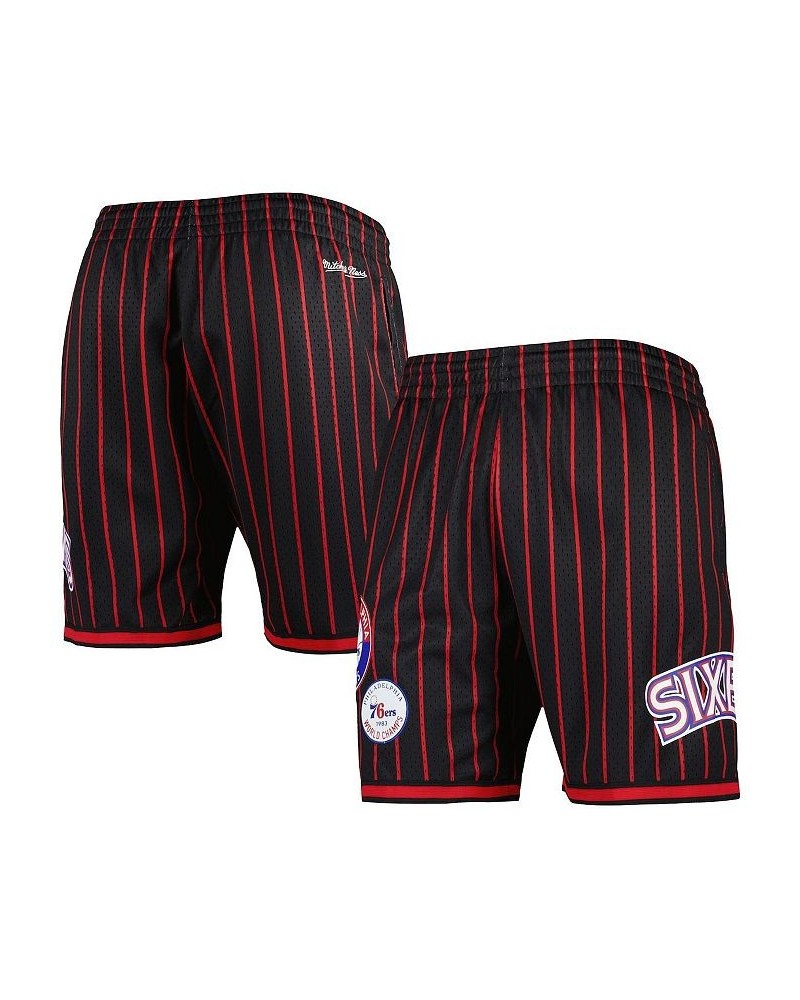 Men's Black Philadelphia 76ers City Collection Heritage Mesh Shorts $33.00 Shorts