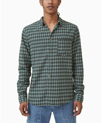 Men's Camden Long Sleeve Shirt Green $34.79 Shirts