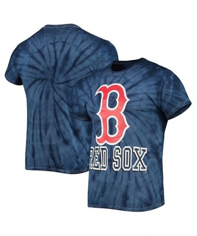 Men's Navy Boston Red Sox Spider Tie-Dye T-shirt $20.21 T-Shirts