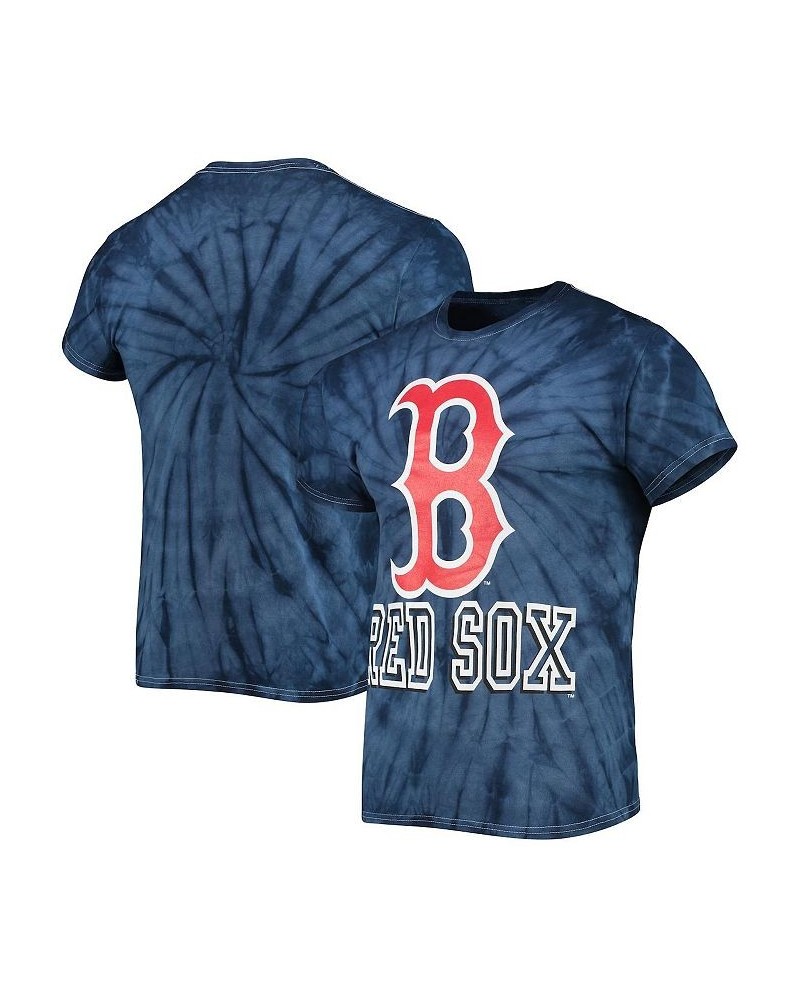 Men's Navy Boston Red Sox Spider Tie-Dye T-shirt $20.21 T-Shirts