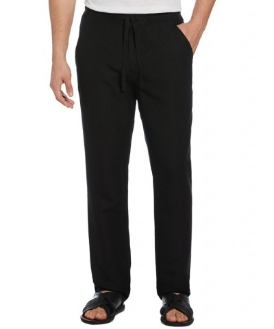 Men's Textured Drawstring Pants Jet Black $22.00 Pants