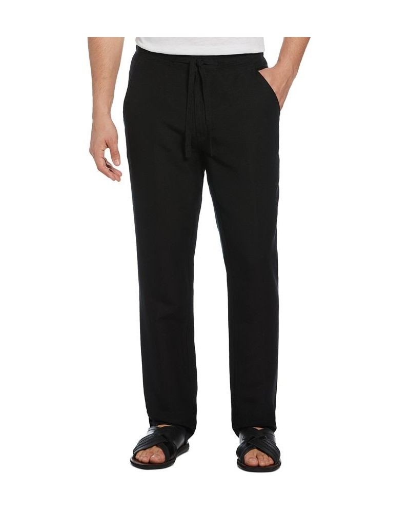 Men's Textured Drawstring Pants Jet Black $22.00 Pants