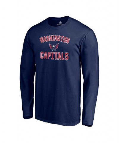 Men's Branded Navy Washington Capitals Team Victory Arch Long Sleeve T-shirt $23.51 T-Shirts