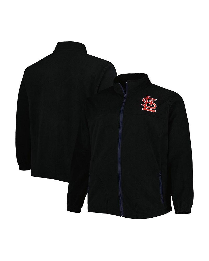 Men's Black St. Louis Cardinals Polar Big and Tall Full-Zip Jacket $41.59 Jackets