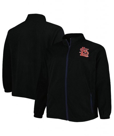 Men's Black St. Louis Cardinals Polar Big and Tall Full-Zip Jacket $41.59 Jackets