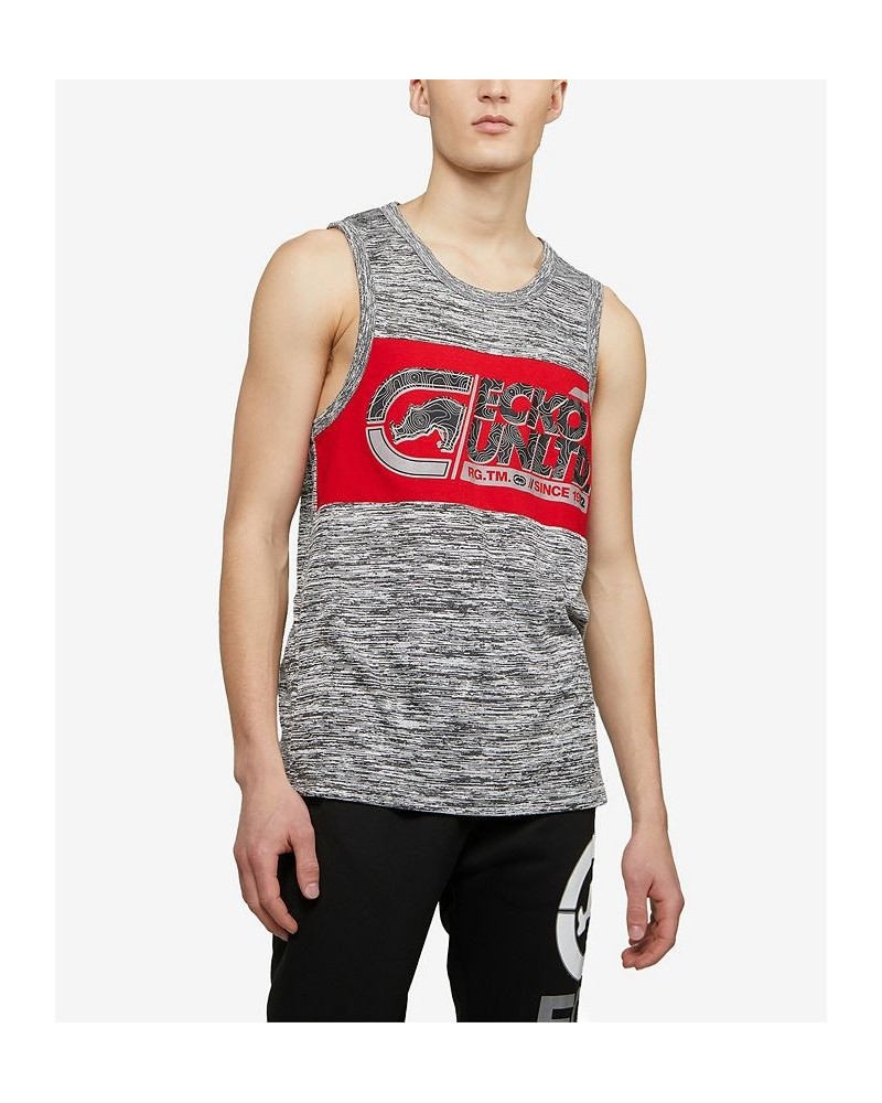 Men's Big and Tall Brand Bank Tank Top Gray $27.36 T-Shirts