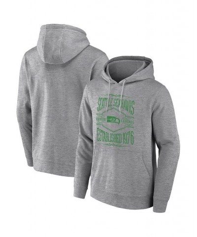 Men's NFL x Darius Rucker Collection by Heather Gray Seattle Seahawks 2-Hit Pullover Hoodie $33.47 Sweatshirt