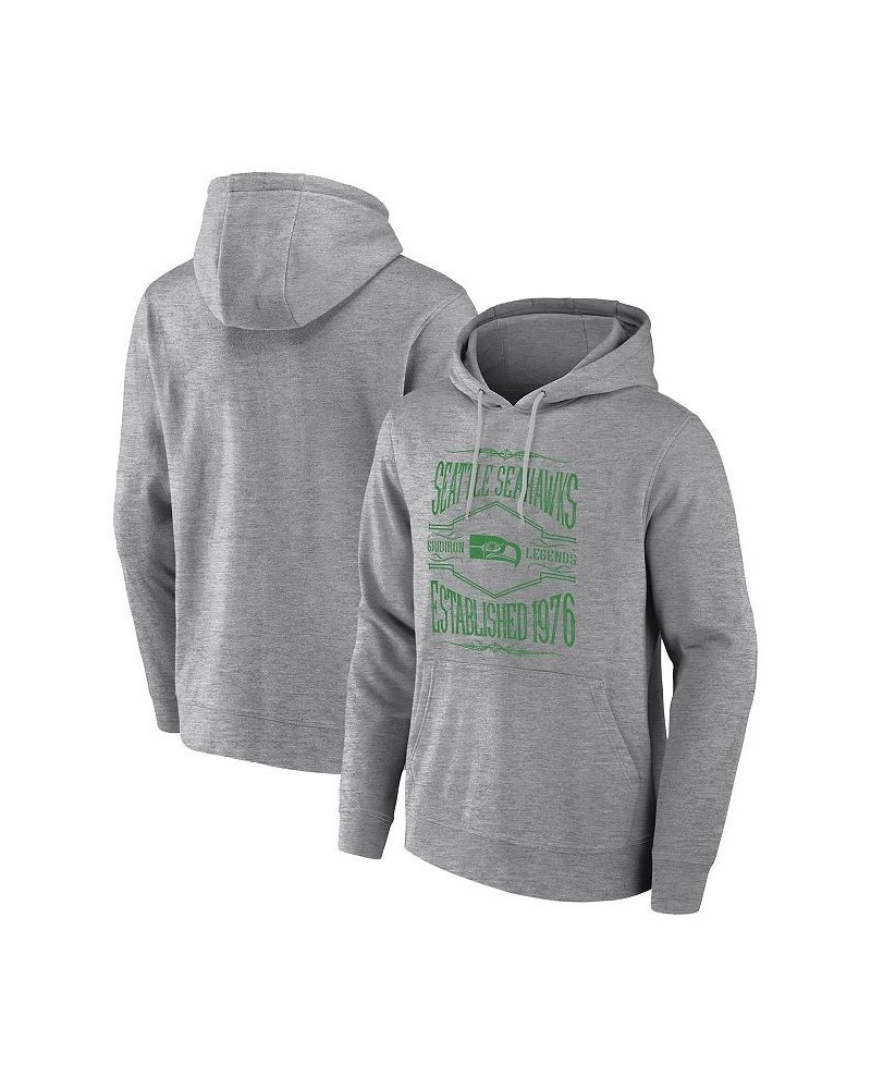 Men's NFL x Darius Rucker Collection by Heather Gray Seattle Seahawks 2-Hit Pullover Hoodie $33.47 Sweatshirt