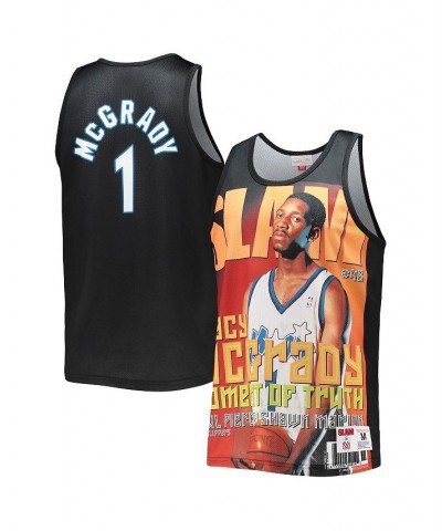 Men's Tracy McGrady Black Orlando Magic Slam Player Tank Top $32.12 T-Shirts