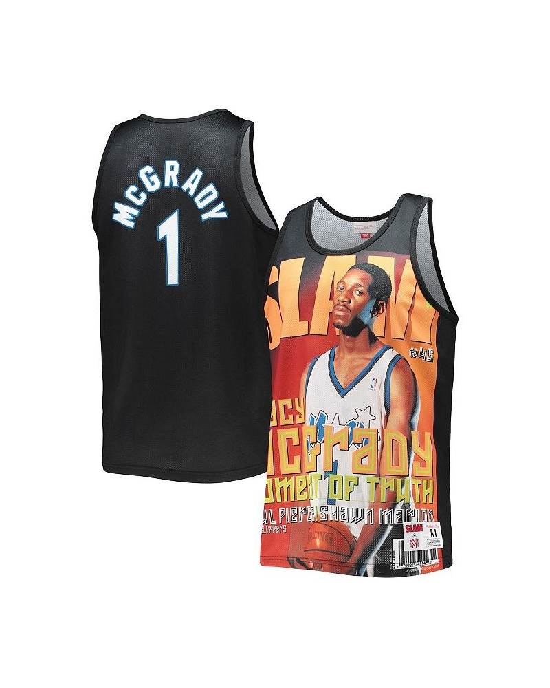 Men's Tracy McGrady Black Orlando Magic Slam Player Tank Top $32.12 T-Shirts