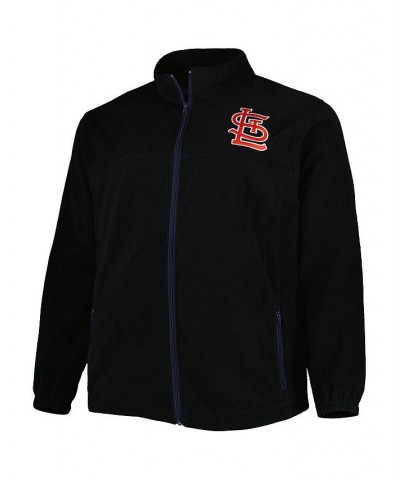 Men's Black St. Louis Cardinals Polar Big and Tall Full-Zip Jacket $41.59 Jackets