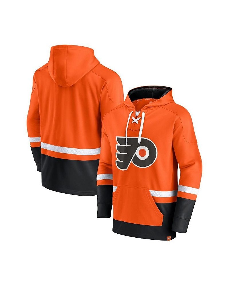 Men's Branded Orange Philadelphia Flyers Big and Tall First Battle Power Play Pullover Hoodie $42.11 Sweatshirt