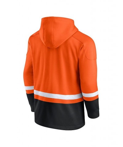 Men's Branded Orange Philadelphia Flyers Big and Tall First Battle Power Play Pullover Hoodie $42.11 Sweatshirt