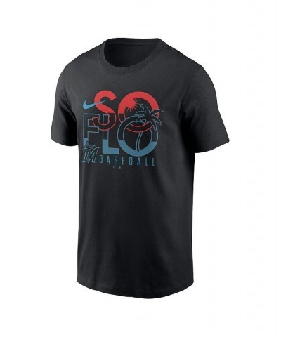 Men's Black Miami Marlins So Flo Local Team T-shirt $25.19 T-Shirts