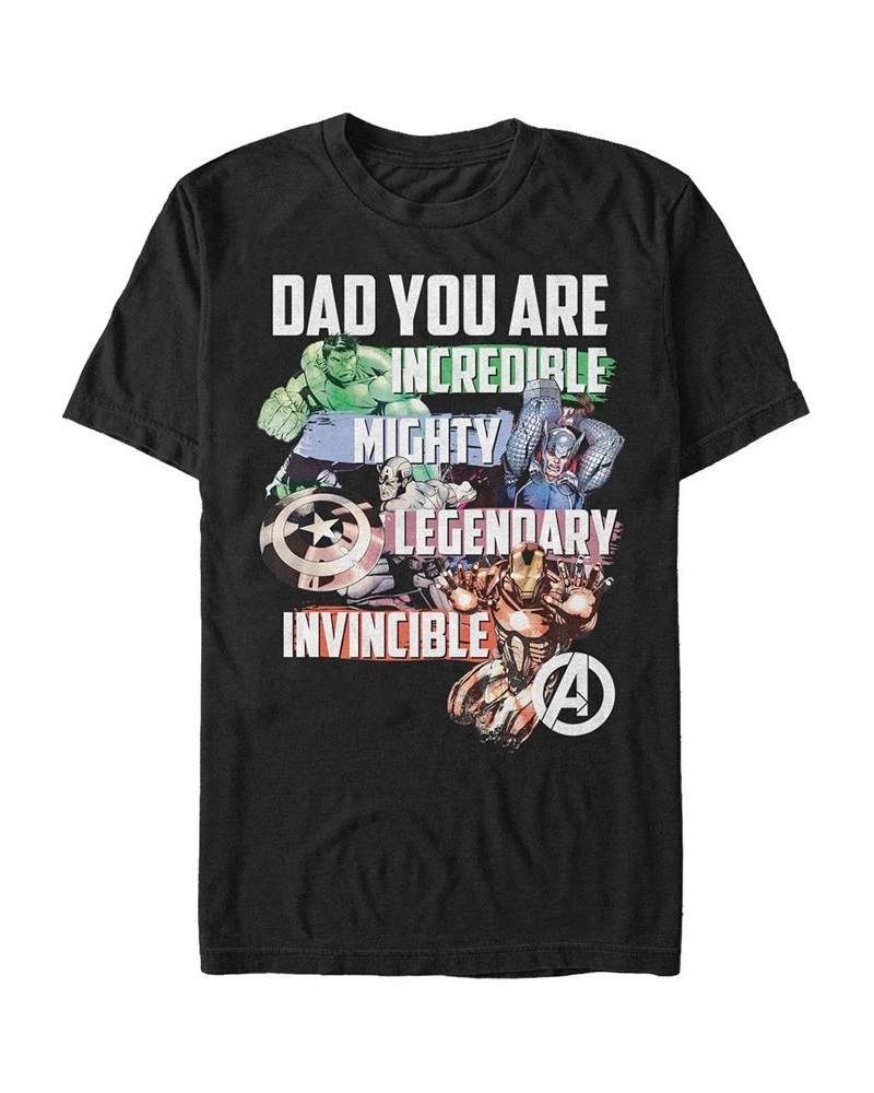 Marvel Men's Comic Collection Dad You Are An Avenger Short Sleeve T-Shirt Black $19.59 T-Shirts