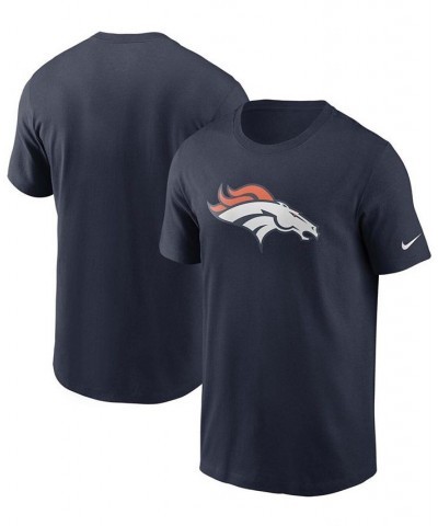 Men's Navy Denver Broncos Primary Logo T-shirt $20.70 T-Shirts