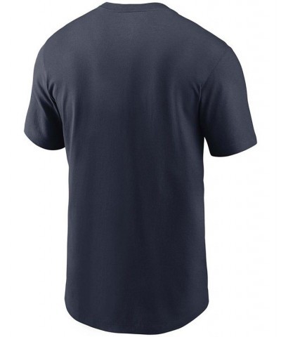 Men's Navy Denver Broncos Primary Logo T-shirt $20.70 T-Shirts