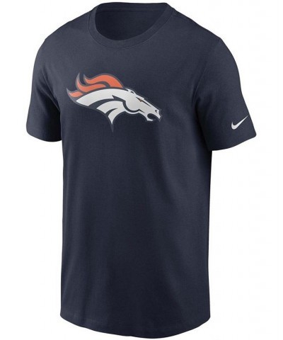 Men's Navy Denver Broncos Primary Logo T-shirt $20.70 T-Shirts