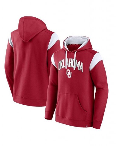 Men's Branded Crimson Oklahoma Sooners Game Over Pullover Hoodie $36.39 Sweatshirt