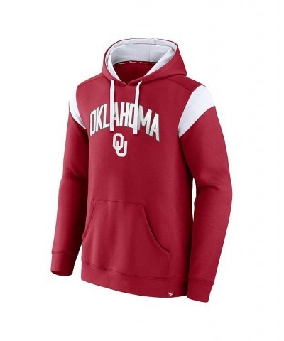 Men's Branded Crimson Oklahoma Sooners Game Over Pullover Hoodie $36.39 Sweatshirt