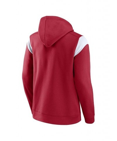 Men's Branded Crimson Oklahoma Sooners Game Over Pullover Hoodie $36.39 Sweatshirt