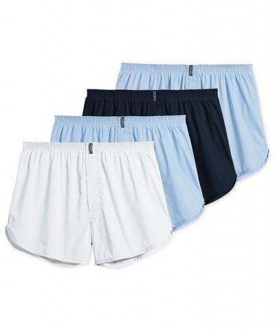 Men's Underwear, Classic Tapered Boxer 4 Pack Multi $16.43 Underwear