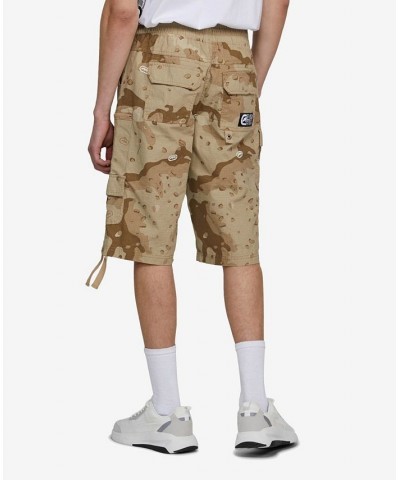 Men's Big and Tall Puller Cargo Shorts with Adjustable Belt, 2 Piece Set Tan/Beige $31.96 Shorts