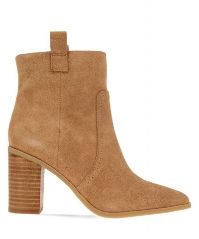 Women's Jayda Western Bootie Tan/Beige $76.05 Shoes