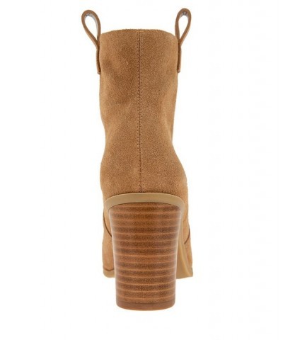 Women's Jayda Western Bootie Tan/Beige $76.05 Shoes