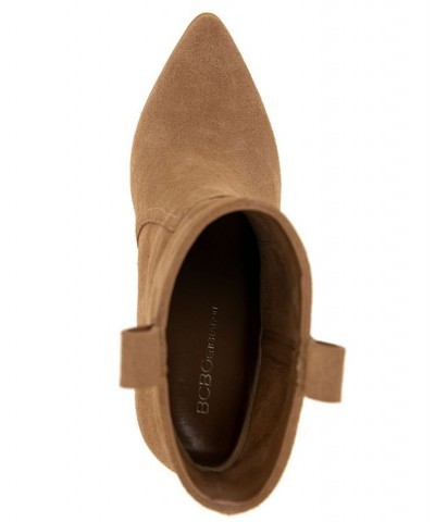 Women's Jayda Western Bootie Tan/Beige $76.05 Shoes