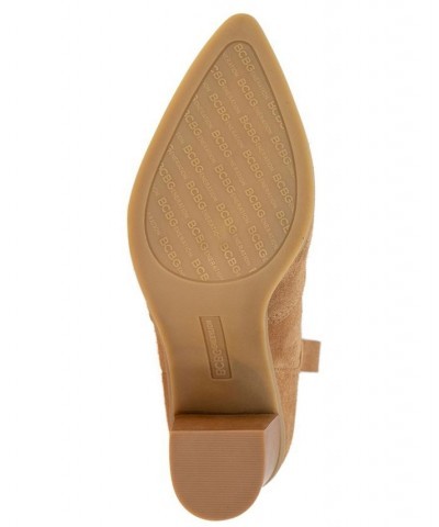 Women's Jayda Western Bootie Tan/Beige $76.05 Shoes