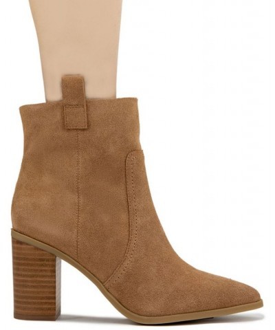 Women's Jayda Western Bootie Tan/Beige $76.05 Shoes