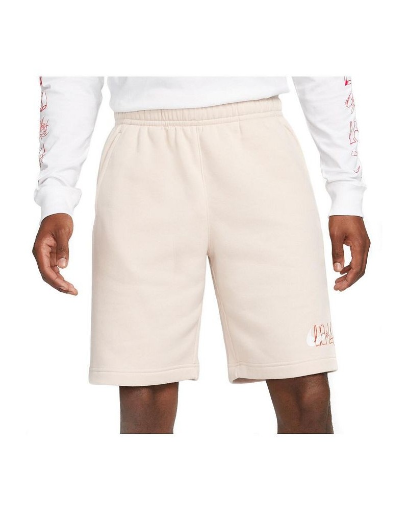 Men's Cream Club America Laxla Park Fleece Shorts $25.85 Shorts